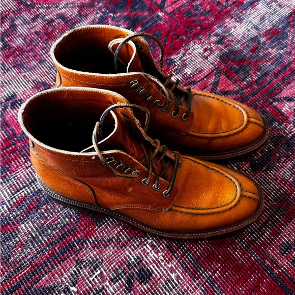 Men’s Grant Stone Brown Leather Boots - Picture 4 of 9